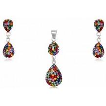Набор TN347. Серебро 925. Swarovski Crystals