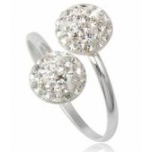 Кольцо TN367.Серебро 925 с кристаллами Swarovski 17-18р