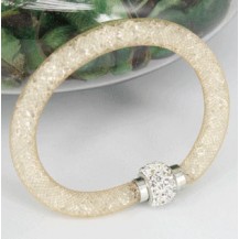 Браслет Swarovski Stardust (реплика) Звездная пыль шампань