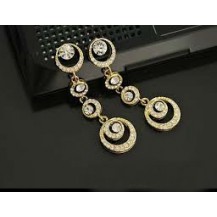 Серьги Золотистые длинные tb1012