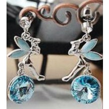 Серьги голубые кристаллы Фея tb1019