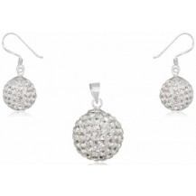 Набор TN474. Серебро 925. Swarovski Crystals