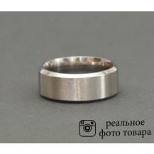 Стальное кольцо гладкое Размер 18 (810173)