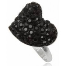Кольцо TN680. Серебро 925. Swarovski crystals, размер 18,19