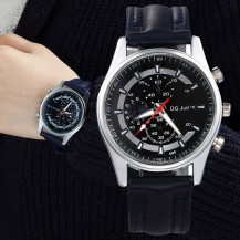 Мужские часы на кожаном ремешке DG Speed черные mw15