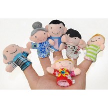 Пальчиковый кукольный театр Семья (6 игрушек)