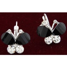 Серьги Бабочки tb423 (цвет черный)