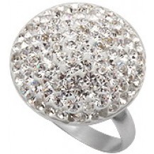 Кольцо TN753. Серебро 925. Swarovski crystals, размер 17