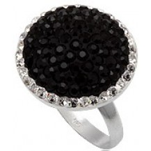 Кольцо TN754. Серебро 925. Swarovski crystals, размер 16 и 18