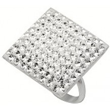Кольцо TN764. Серебро 925. Swarovski crystals, размер 18