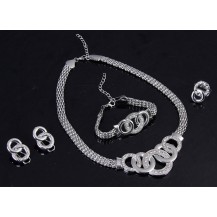 Набор бижутерии: колье, серьги, кольцо, браслет (tb1334)