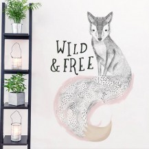 Интерьерная наклейка на стену Лиса Wild and Free XL8345