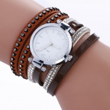 Часы-браслет длинные, наматывающиеся на руку Шоколад 112-5