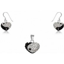 Набор TN597. Серебро 925. Swarovski crystals