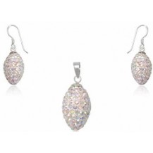 Набор TN602. Серебро 925. Swarovski crystals