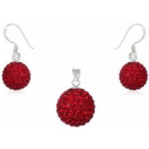 Набор TN604. Серебро 925. Swarovski crystals