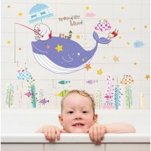 Детская интерьерная наклейка в ванную Страна Чудес SK7022