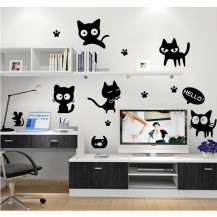 Интерьерная наклейка на стену  Котики AY6055