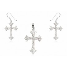 Набор TN839. Серебро 925. Swarovski crystals