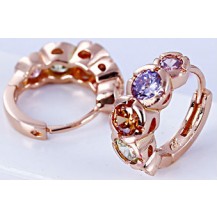 Серьги Gold Filled с цирконами (GF18)