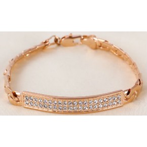 Браслет с цирконами позолота gold filled (GF149)