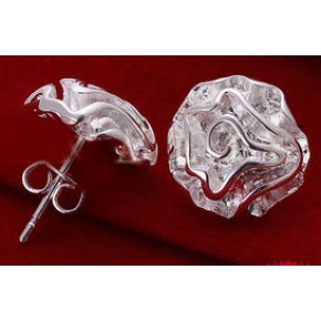 Серьги Tiffany (TF68). Покрытие серебром 925