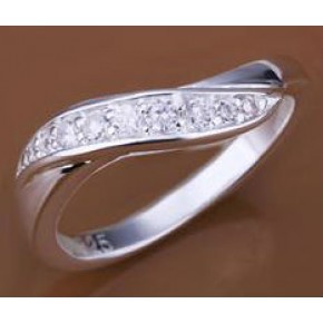 Кольцо Tiffany (TF74). Покрытие серебром 925 размер 17,18