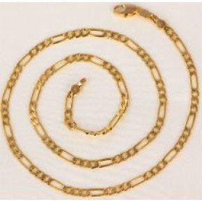 Позолоченная цепочка, комбинированное плетение (GF304)