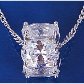 Кулон Колесо с цепочкой белая позолота Gold Filled с цирконами (GF481