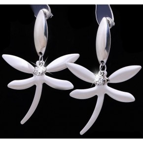 Серьги Стрекоза (гипоаллергенный медицинский сплав)
