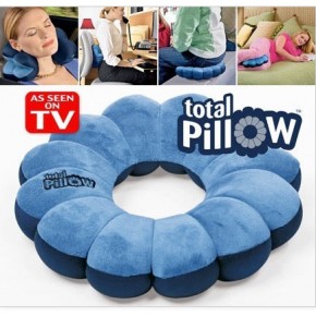 Подушка-трансформер Тотал Пиллоу (Total Pillow) синяя