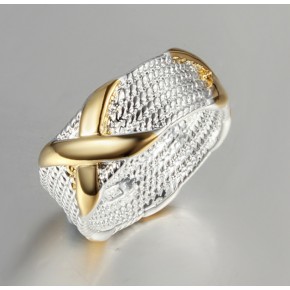 Кольцо Tiffany Покрытие серебром Размер 18 (TF-R057)
