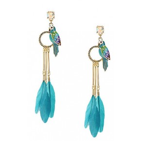 Серьги попугаи. Реплика Betsey Johnson (TB320)