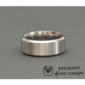 Стальное кольцо гладкое Размер 18 (810173)