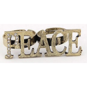 Кольцо на два пальца Peace (tb571)