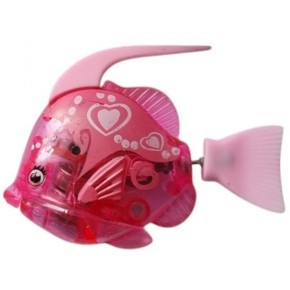 Інтерактивна рибка Ангел Robofish з підсвічуванням рожева