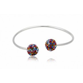 Браслет с кристаллами Swarovski. Серебро 925й пробы (TN856)