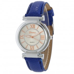 Часы женские наручные Geneva Wish синий ремешок 129-1