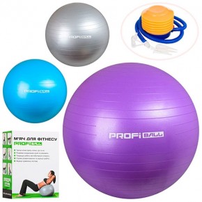 Фітбол для занять фітнесом Profiball MS 1540 м'яч 65 см з насосом