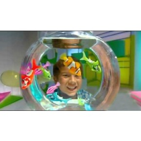 Інтерактивна рибка Ангел Robofish з підсвічуванням чорно-біла
